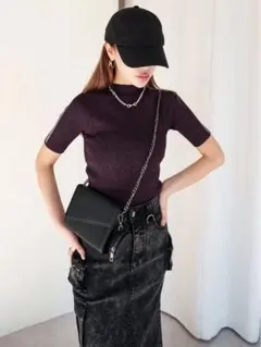 2WAY ホールカット ラメ TOPS グラムリップス ピンクのサムネイル