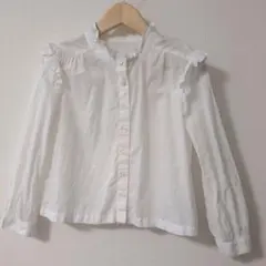 GAP KIDS ホワイトフリルシャツ 120