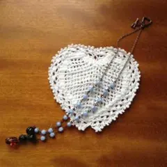 アンティークビーズネックレス ハンドメイド