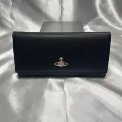 新品VivienneWestwood 黒 ブラック 2つボタン留め 長財布 - メルカリ