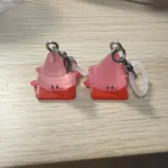星のカービィ ガチャ キーホルダー 2個セット ピンク まとめ売り