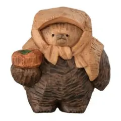 柿どうぞ熊 たかはたまさお 木彫り風 FIGURE COLLECTION 熊