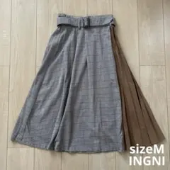INGNI ベルトコンビネーションロングスカート サイズM