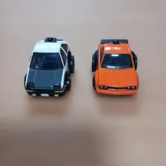 デジQ 頭文字D AE86 トレノ SKYLINE GTR ジャンク品2台セット