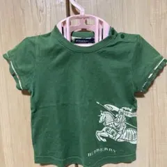 BURBERRY グリーン Tシャツ 80センチ