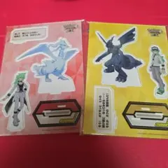 ポケマス　N レシラム　ゼクロム　セリフアクリルスタンド　トレーナー　ポケモン