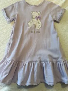 メゾピアノ クマ裾フリルワンピース 100cm