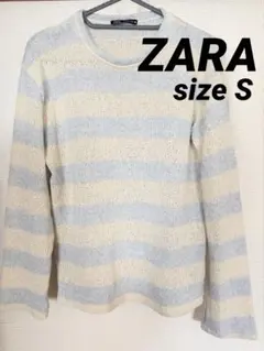ZARA ボーダーニット 長袖 クルーネック