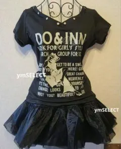 ♡新品✨Y2K グランジ 平成 Tシャツ 重ね着風 英字 スカル