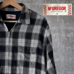 90s McGregor マックレガー ジップアップシャツジャケット チェック