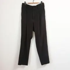 JUNRED ジュンレッド 2タック テーパードパンツ 黒 M きれいめのサムネイル