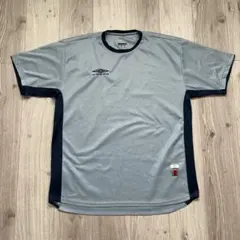 00s UMBRO ゲームシャツ サッカーシャツ ワンポイント 刺繍 半袖