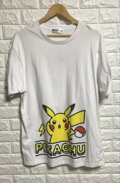 蓄光 Tシャツ PIKACHU White ポケモンセンター限定　サイズXL