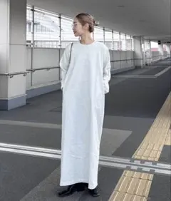 【PON企画】クルーネックロングカットワンピース