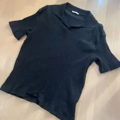 ☆早い者勝ち☆ ZARA メンズ半袖ポロシャツ　ブラック　ほぼ未使用