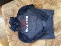 Hollister ネイビー フード付きパーカー