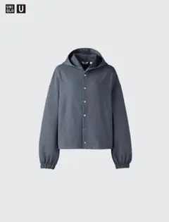 UNIQLO U スウェットカーディガン ブルーグレー Mのサムネイル