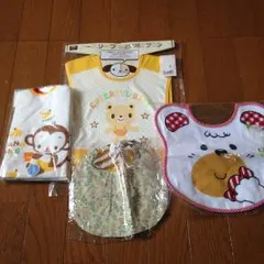 ベビーエプロン 4枚セット