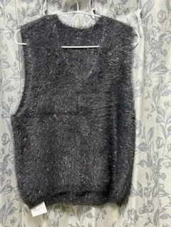 シャギーニットベスト ラメ入り