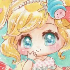 手描きイラスト　人魚姉妹