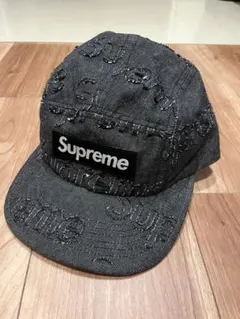 supreme 24fw lasered denim camp cap