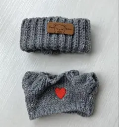 ラブブ ニット服 2点セット グレー