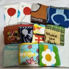 ま*ん様 ディズニーキャラクター他　タオル ハンカチ11枚セット