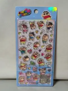 クレヨンしんちゃん　ボンボンドロップシール　しんちゃん【海外正規品】台紙ブルー