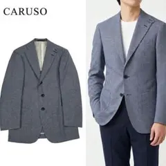Q163 美品 S カルーゾ リネン コットン イタリア製 軽量 JKT メンズのサムネイル