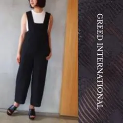 美品✨GREED グリード BLACK ジャガード ジャンプスーツ　サロペット