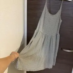 FOREVER 21 ボーダー柄 ノースリーブワンピース M