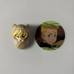 東京リベンジャーズ ぷにとっぷ♡おくるみますこっと&ステッカー松野千冬　花垣武道