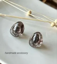 ストーンモチーフ☆アメジスト　ひと粒アクセサリー