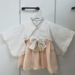 【美品】ベビー袴　Cottoli　70　袴ロンパース