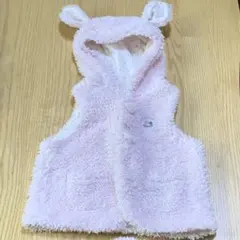 bebe べべ　ベスト　ベビー　赤ちゃん　ピンク　ボア