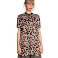 【doublestandard 】 レオパードニットワンピース