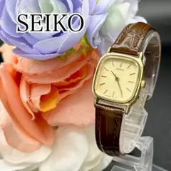 稼動 腕時計　SEIKO セイコー　ゴールド　新品電池　レディース　D25