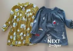 NEXTワンピース　2枚セット 2～3yer