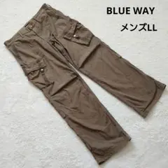 BLUE WAY ブルーウェイ カーキ ブラウン カーゴパンツ メンズLLのサムネイル