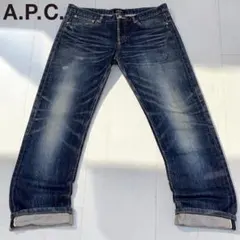 A.P.C. プチスタンダード 日本製 赤耳セルビッチデニムパンツ30ヒゲ色落ち