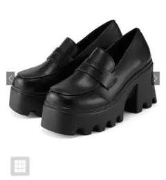 GRL レザー厚底ローファー[ci463] グレイル 24.5センチのサムネイル