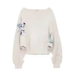 試着のみ　スナイデル　刺繍ニット　エンブロイダリー