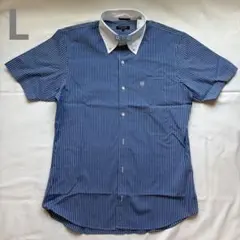 BLACK LABEL CRESTBRIDGE 半袖シャツ ブルーL - メルカリ