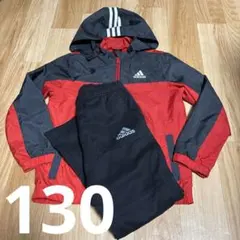 adidas★パンツ★黒★130★男女兼用★秋★冬★防寒★上下セット★アディダス