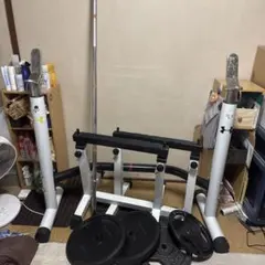 ☆最終値下げ☆WFG トレーニングベンチセット 25kgバーベル付き - メルカリ