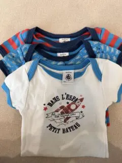 PETIT BATEAU ロンパース 3枚セット 6m/67cm プチバトー