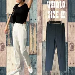 美品　UNIQLO ダークグレー スマートアンクルパンツ サイズM