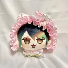 にじまるっと ぬい服 ヘッドドレス リボン 猫耳 レッド いちご付き