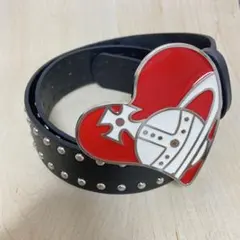 Vivienne Westwood｜ハートオーブスタッズベルト／ブラック