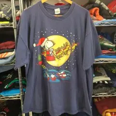 ヴィンテージUSA古着 ピーナッツ スヌーピー Ｔシャツ ネイビー